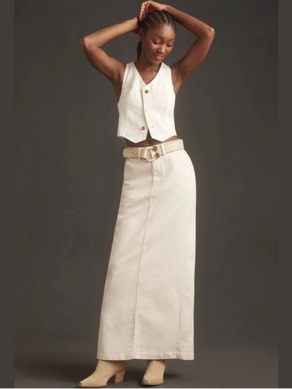 Reformation Myles Denim Maxi Skirt